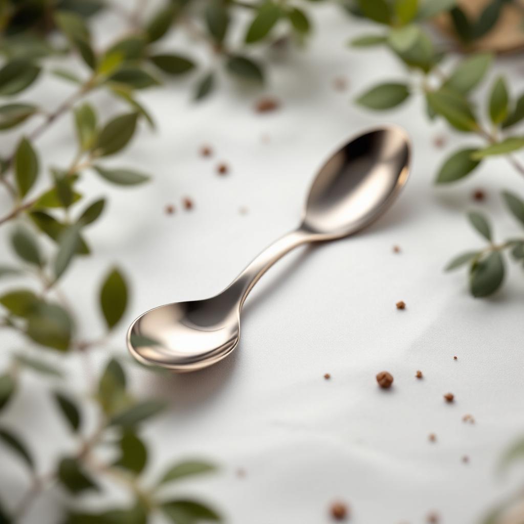 Doppio Espresso Tasting Spoon — A stainless steel tasting spoon designed for coffee enthusiasts to savor and sam
