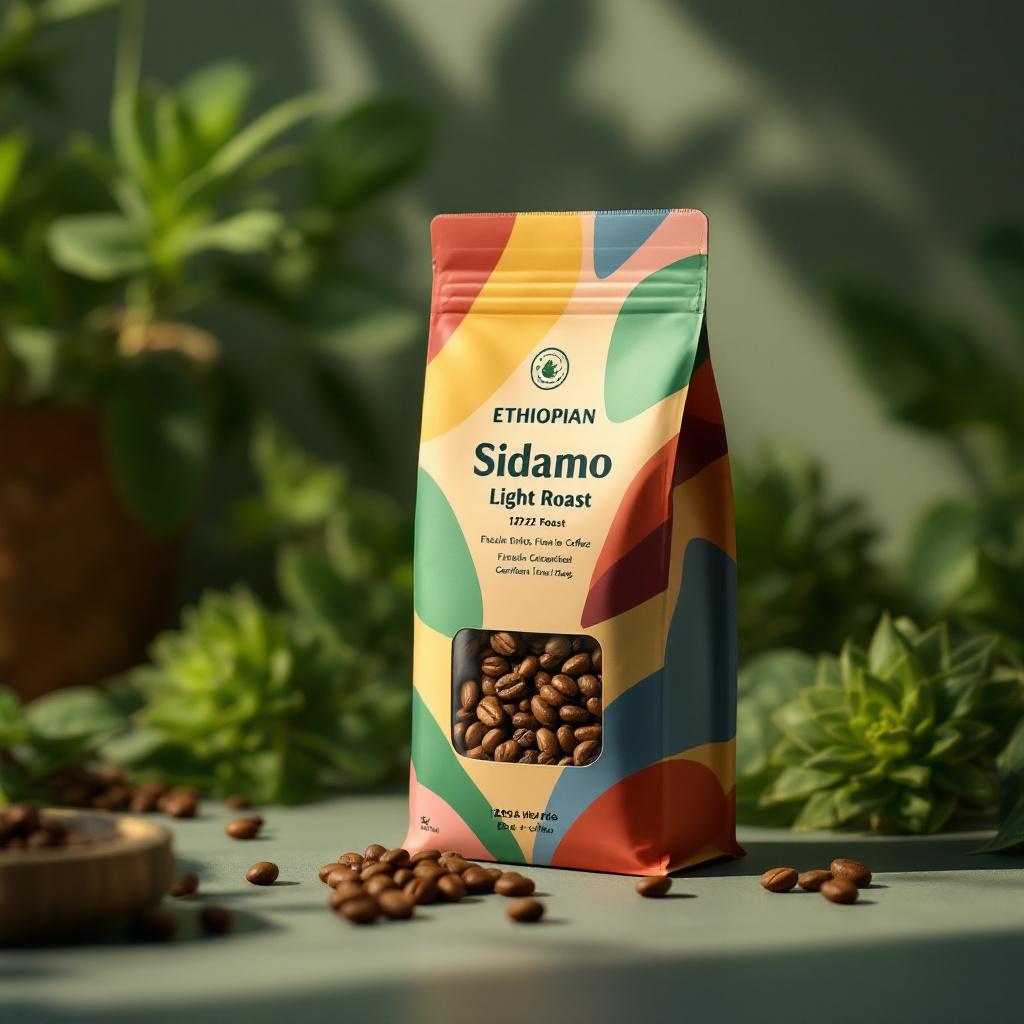 Ethiopian Sidamo Light Roast 12oz — Explore the vibrant flavors of Ethiopian Sidamo Light Roast, featuring bright ci